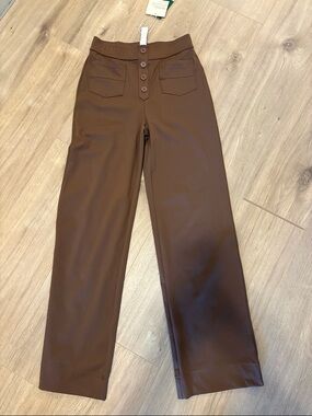 XS Halara High-Rise Wide Leg Pants in Dark Brown